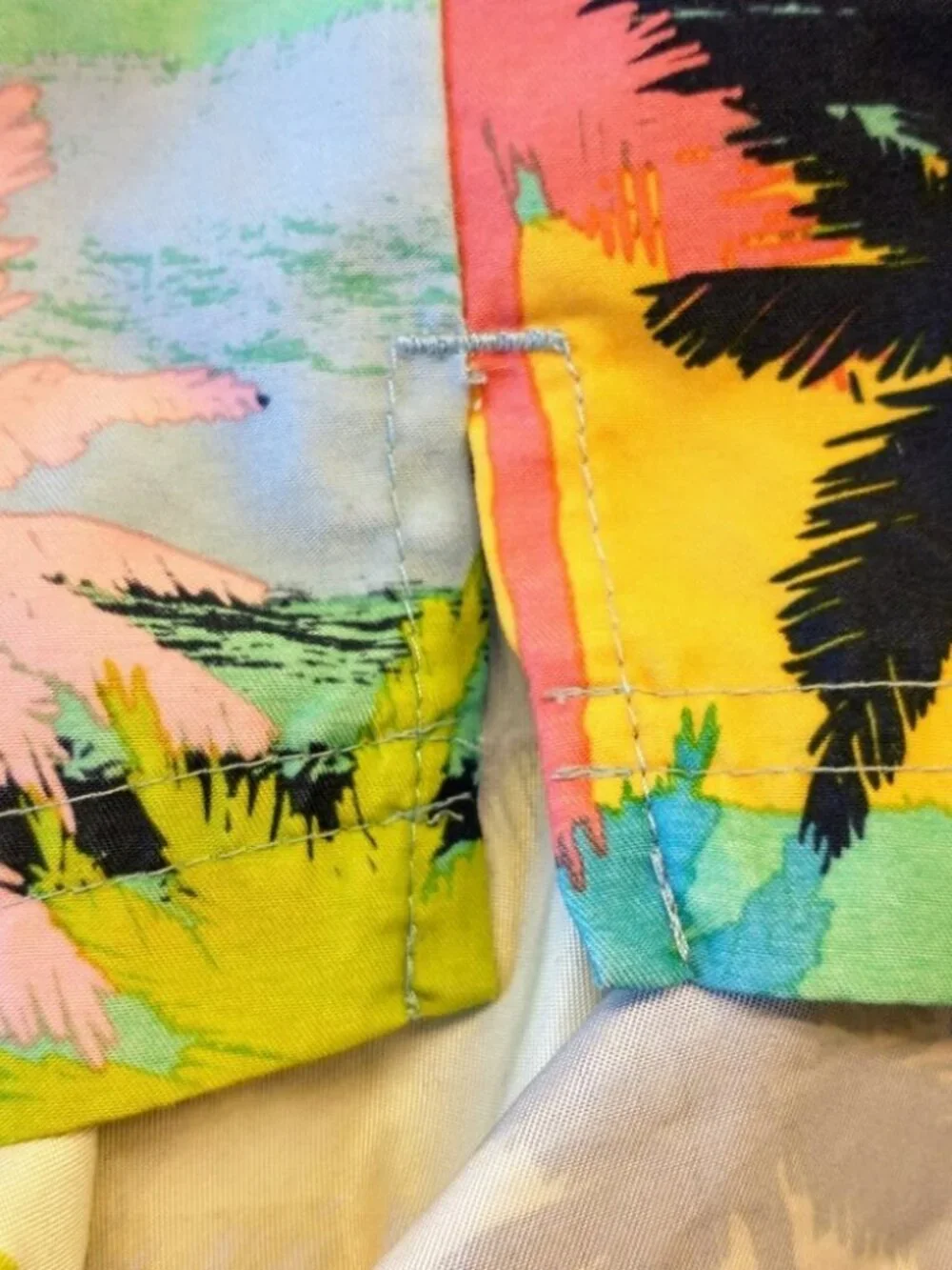 Men's George Colorful Palm Tree Swimming Trunks Size 3XL